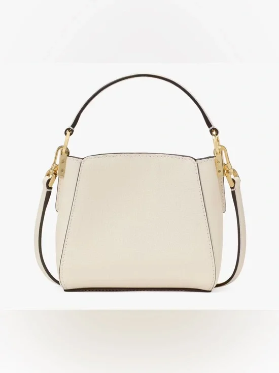 Kate Spade NY Phoebe Straw Mini Crossbody bag w/ Floral Embellishment - Picture 3 of 9